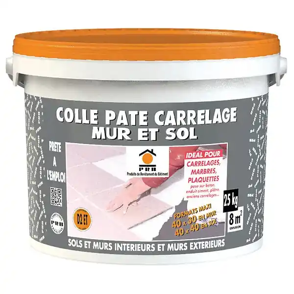 Acheter Direct Colle à carrelage pâte - 25kg - Blanc - Haute performance PRB