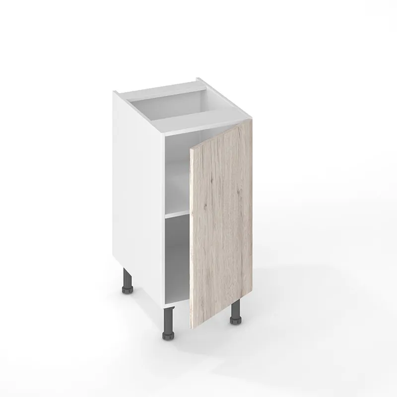 Achat Immédiat Façade effet bois clair pour meuble de cuisine Nature syncron blanchi 70 x 40 cm OFITRES