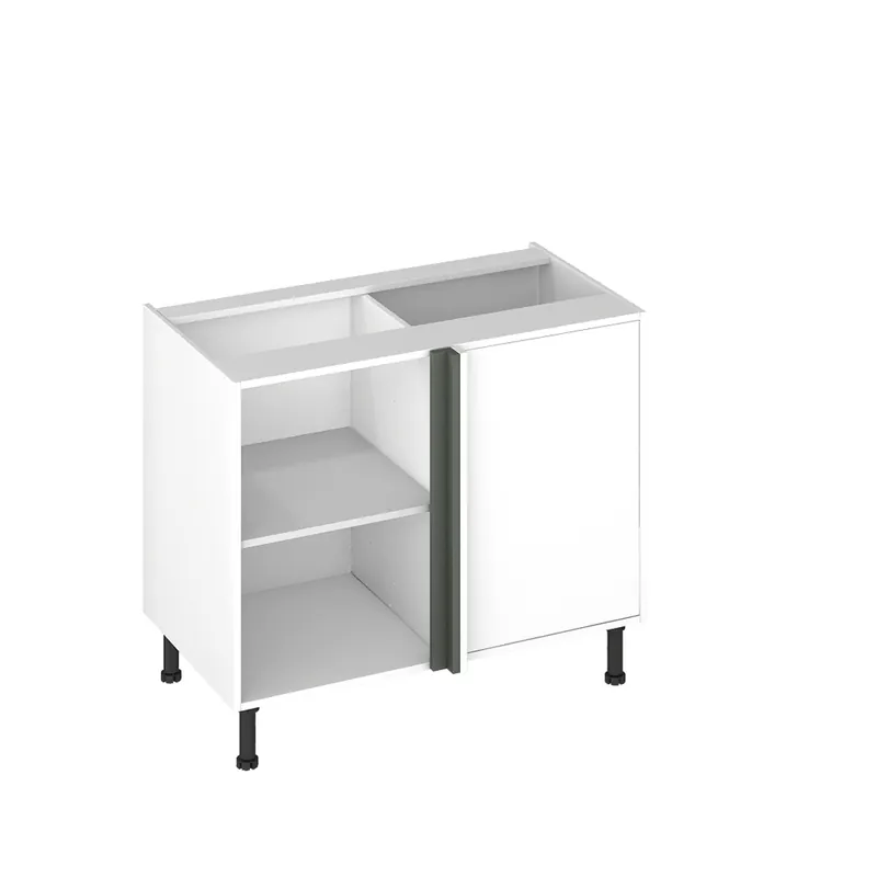 Fileur d‘angle pour meuble de cuisine Lotus vert salvia mat 70 x 4,6 x 4,6 cm OFITRES Acheter Direct