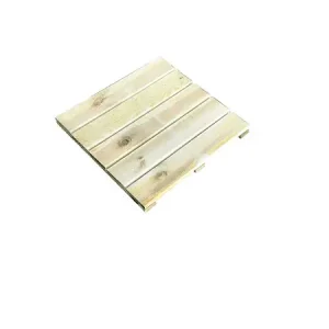 Dalle de terrasse rainurée en pin - 50x50cm CERLAND Commande En Gros