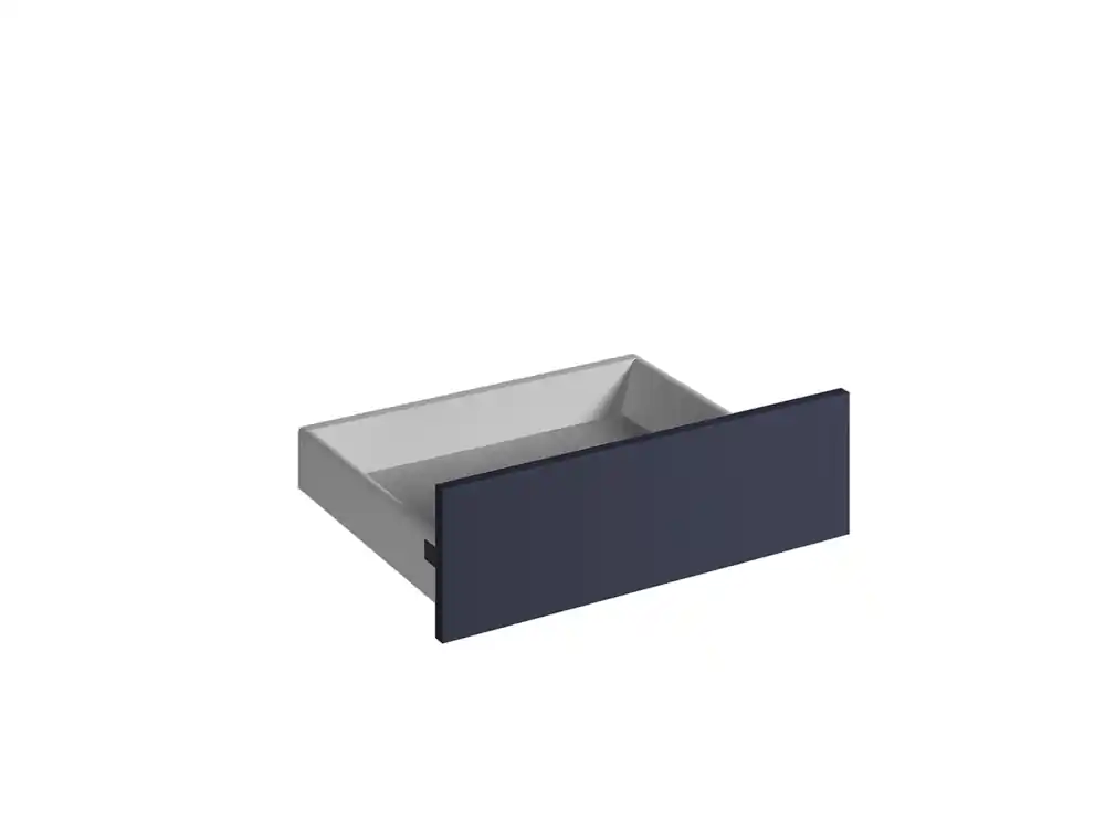 Façade tiroir pour meuble de cuisine Lotus bleu marine mat 13,8 x 60 cm OFITRES Nouvel Arrivage