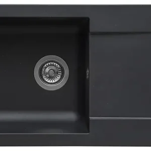 Achat Immédiat Evier à encastrer Einna - Noir - 78x43,5cm DIADEM