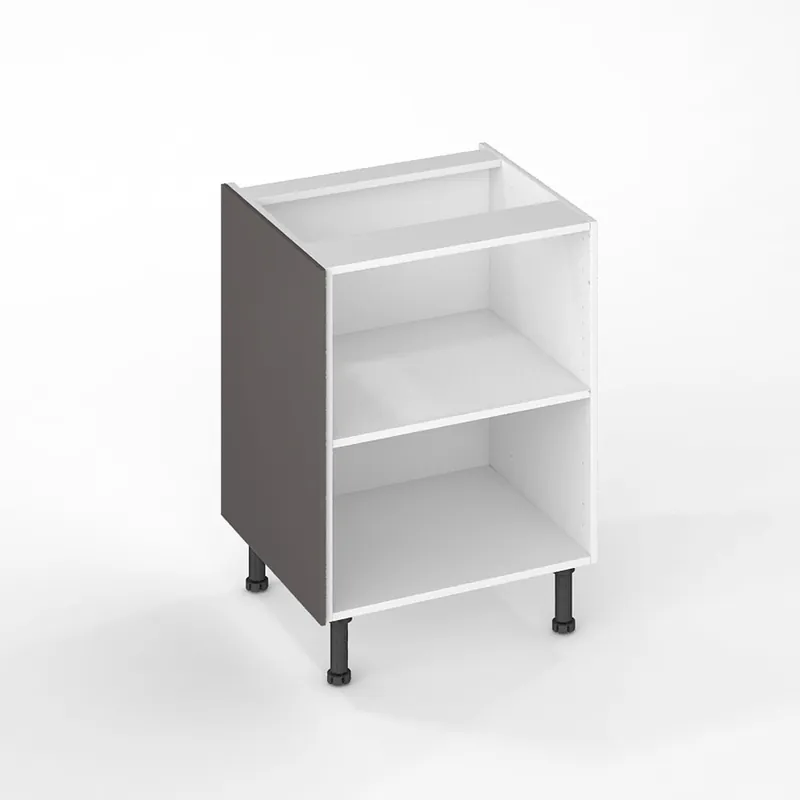 Achetez Aujourd'hui Joue de finition pour meuble bas de cuisine Lotus gris plomb mat 70 x 57 cm OFITRES