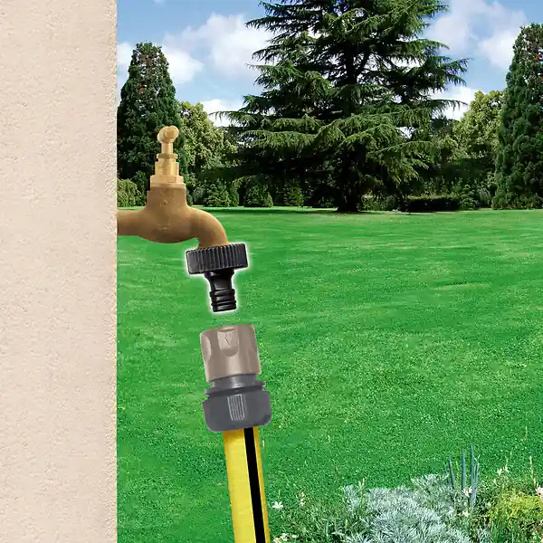 Nez de robinet - Laiton - 26x34 Embout automatique JARDIBRIC Satisfait Ou Remboursé