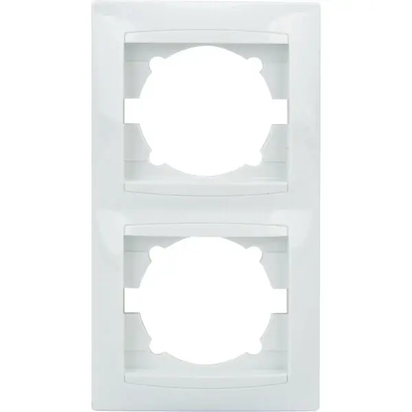 Satisfait Ou Remboursé Double plaque encastrée Verticale Zyna - Blanc - Zenitech
