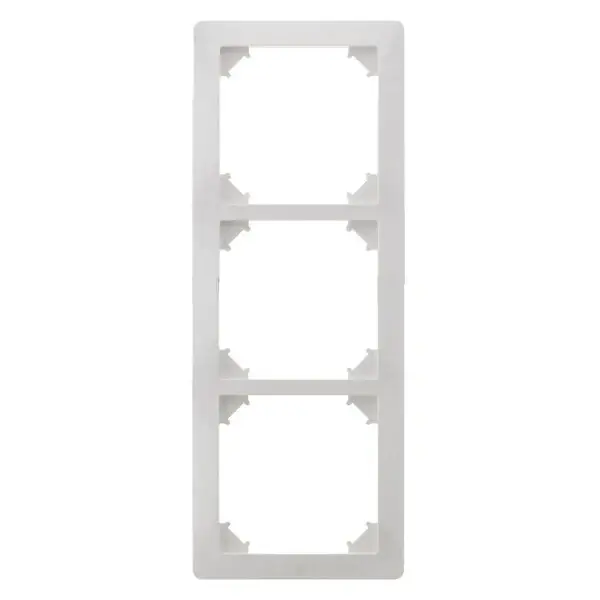 Super Prix Triple plaque de finition - Blanc - Orys - Zenitech