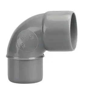 Coude évacuation bâtiment MF - PVC - D40mm - 87°30 WAVIN Authentique