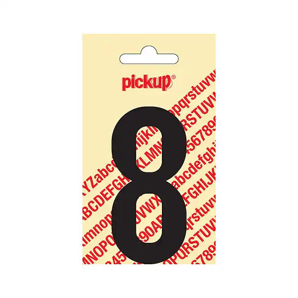 Acheter En Ligne Chiffre adhesive nobel 90mm noir 8 PICKUP