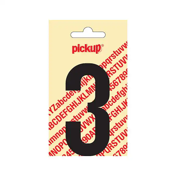 Chiffre adhesive nobel 90mm noir 3 PICKUP Offre Limitée