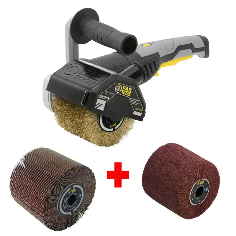 Rénovateur Rex120D et 2 brosses FAR TOOLS Commander Vite