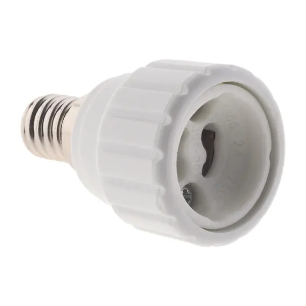 Satisfait Ou Remboursé Adaptateur de douille E14 vers GU10 à visser - ignifuge - Blanc - Zenitech