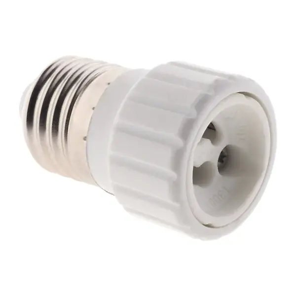 Retour Gratuit Adaptateur de douille E27 vers GU10 à visser - Compatible LED - Blanc - Zenitech