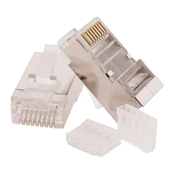 Lot de 2 fiches RJ45 prêts à monter pour connexion réseau - Zenitech Acheter En Ligne