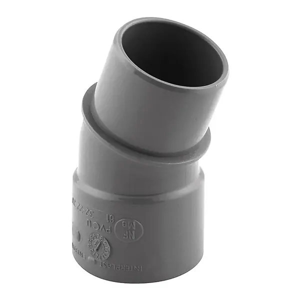 Achat Immédiat Coude PVC évacuation 20 mâle/femelle - D.32 FITT