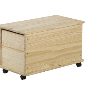 Coffre de rangement en pin massif 43,5 x 73 x 39 cm ASTIGARRAGA Vente Flash