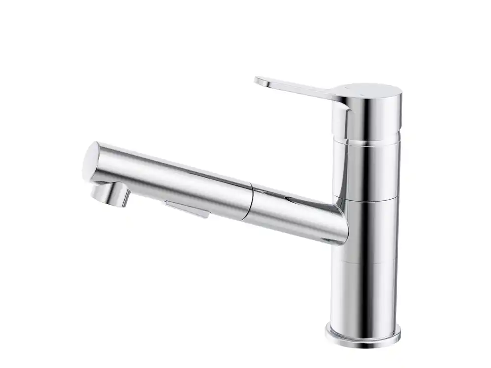 Offre Spéciale Robinet de cuisine avec douchette Chrome New Silo M - ESSEBAGNO
