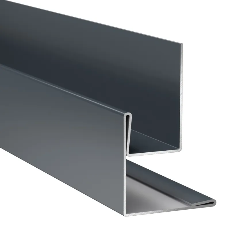 Profilé d‘angle extérieur/retour de tableau alu bardage Hardie Plank VL gris anthracite - longueur 3000 mm - JAMES HARDIE Remise