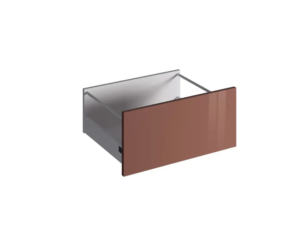 Expédition Rapide Façade tiroir pour meuble de cuisine Glossy terracotta brillant 27,6 x 60 cm OFITRES