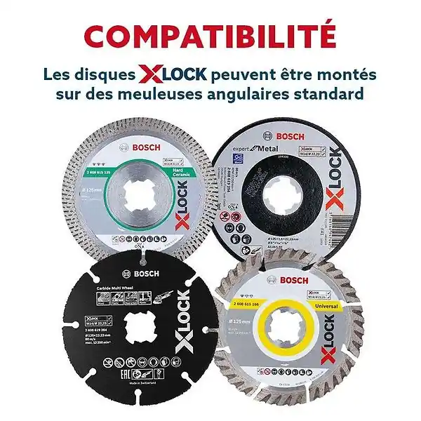 Plateau à lamelles BOSCH Professional X-LOCK X571 Best for Metal Ø 125 mm Promotion Saisonnière