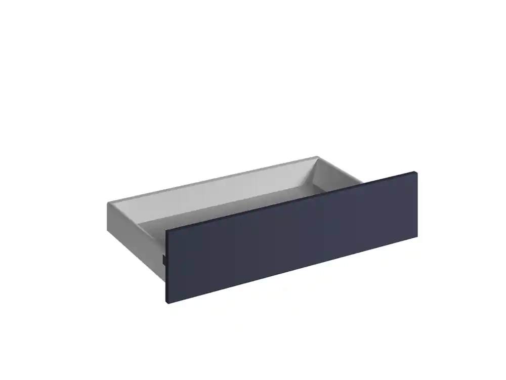 Satisfait Ou Remboursé Façade tiroir pour meuble de cuisine Lotus bleu marine mat 13,8 x 80 cm OFITRES