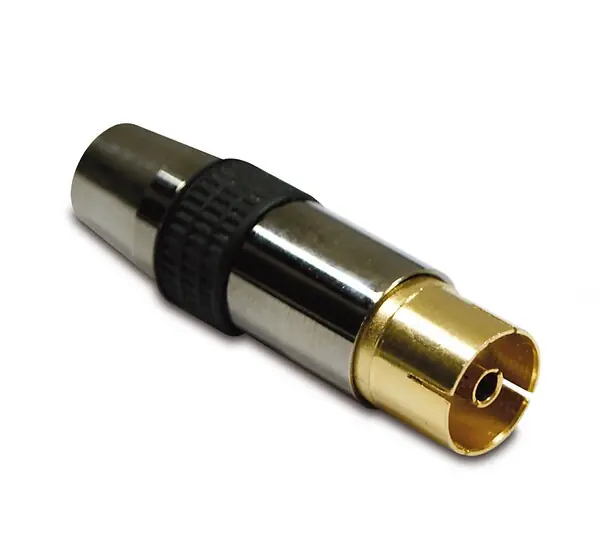 Fiche TV dorée blindée - 9.52mm femelle ASTRELL Quantité Limitée