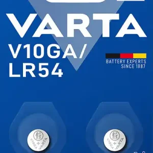 Pile bouton alcaline LR54 - V10GA - 1,5V - Lot de 2 VARTA Achat Immédiat