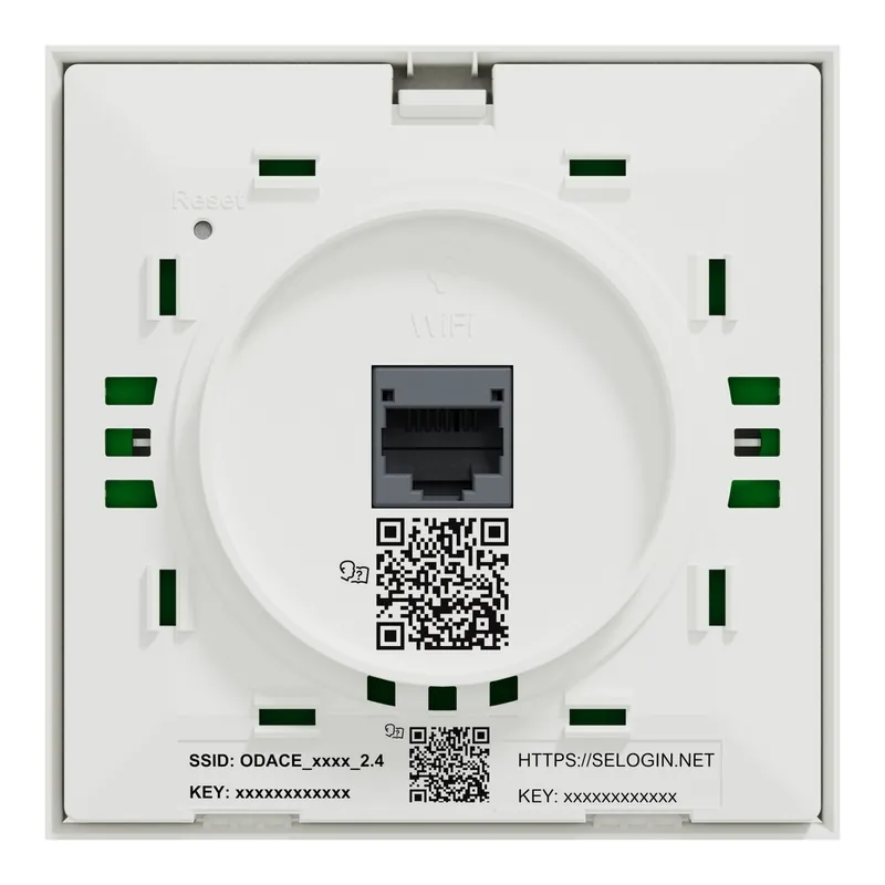 Seulement Aujourd'hui Borne WiFi encastrable avec prise RJ45 grade 2 catégorie 6 - Odace 2011 SCHNEIDER ELECTRIC