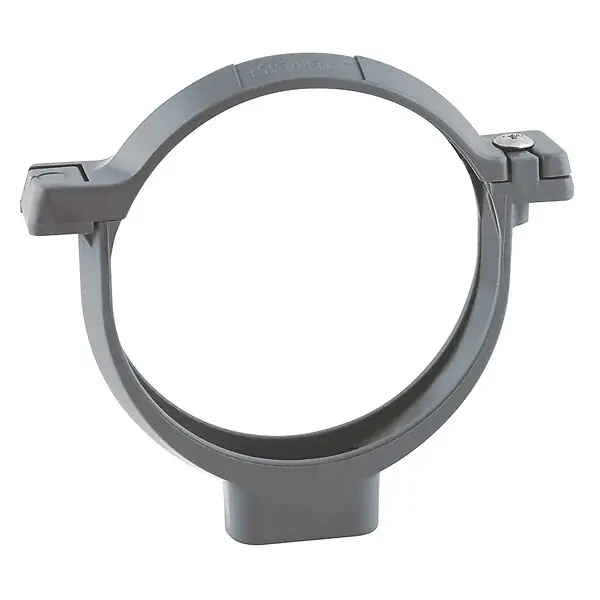 Prix Promo Collier de fixation à vis PVC - Diam.80mm - Gris FITT