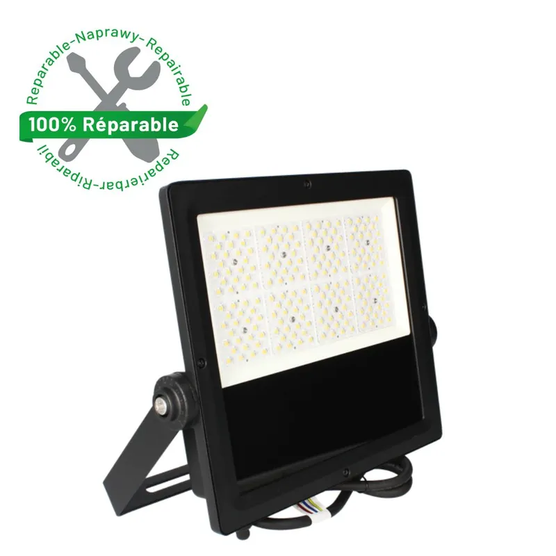 Projecteur extérieur LED Trust V2 noir IP66 15000 lumens blanc neutre - ARIC Produit De Marque