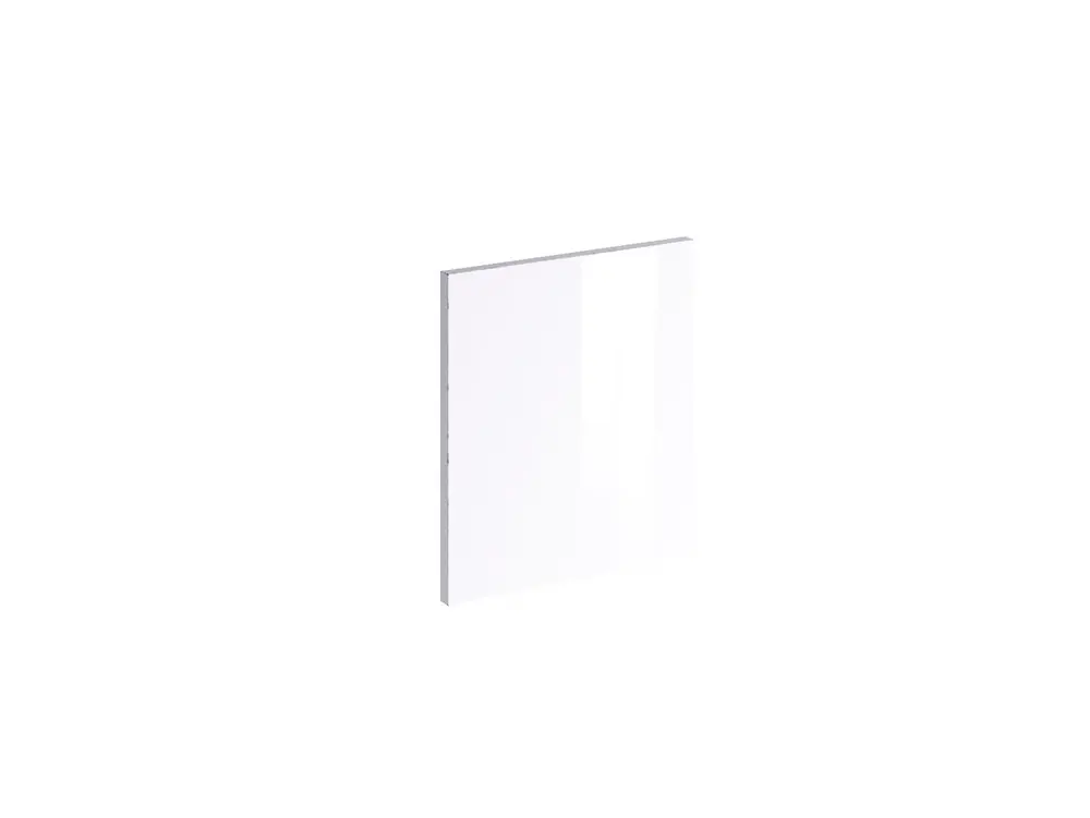 Achat Immédiat Joue de finition pour meuble haut de cuisine Glossy blanc polaire brillant 35 x 31 cm OFITRES