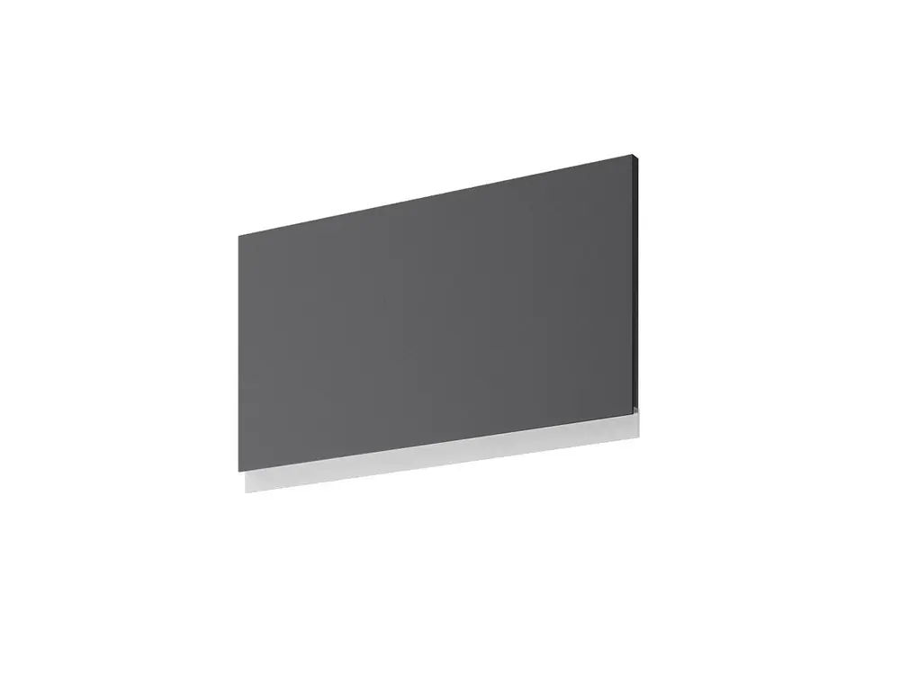 Porte transversale avec poignée intégrée pour meuble haut de cuisine Mallorca gris plomb mat 35 x 60 cm OFITRES Bon Marché