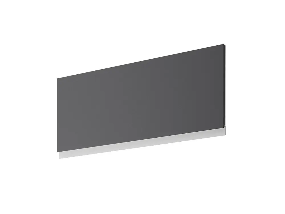 Meilleure Vente Porte transversale avec poignée intégrée pour meuble haut de cuisine Mallorca gris plomb mat 35 x 80 cm OFITRES