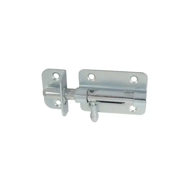 Verrou box a visser + gâche d10mm zingue blanc boite service AFBAT Pas Cher