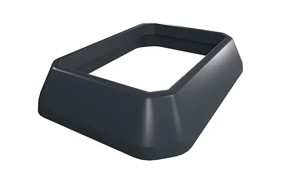 Satisfait Ou Remboursé Embase pour poteau PVC ADELE - Gris anthracite - 9x6cm ALTONA