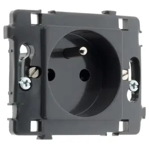 Prise 16A 2P+T noir Clarys - Zenitech Commande En Gros