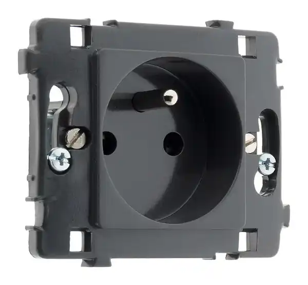 Prise 16A 2P+T noir Clarys - Zenitech Commande En Gros