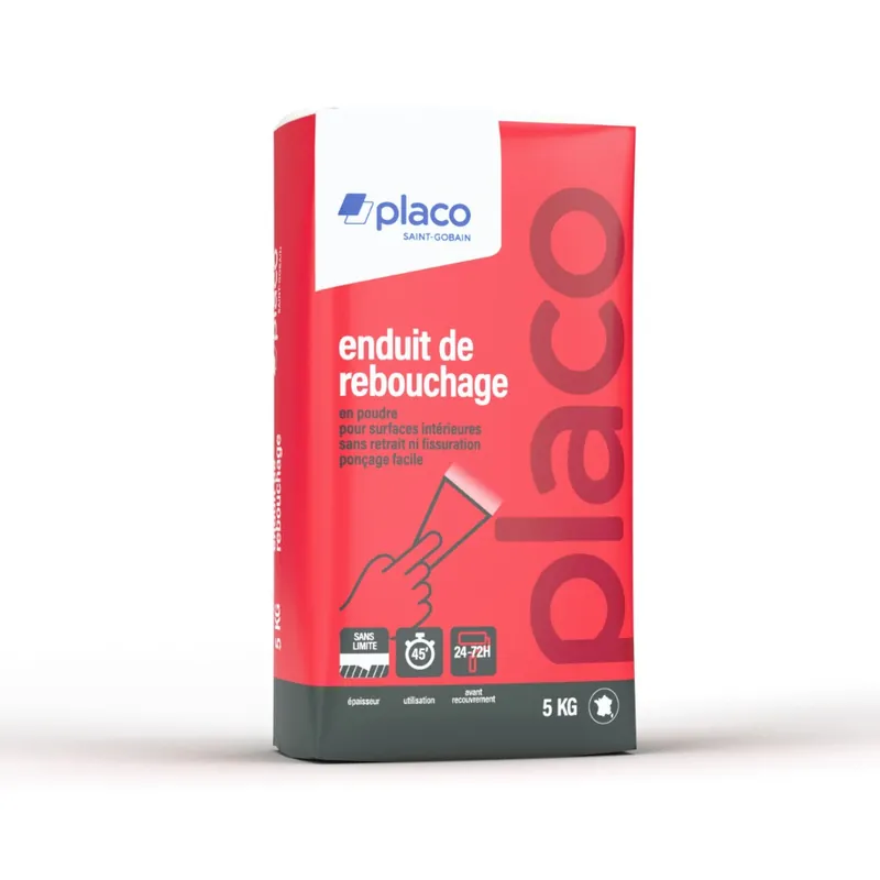 Enduit de rebouchage en poudre - 5 kg - Placo® Meilleur Prix