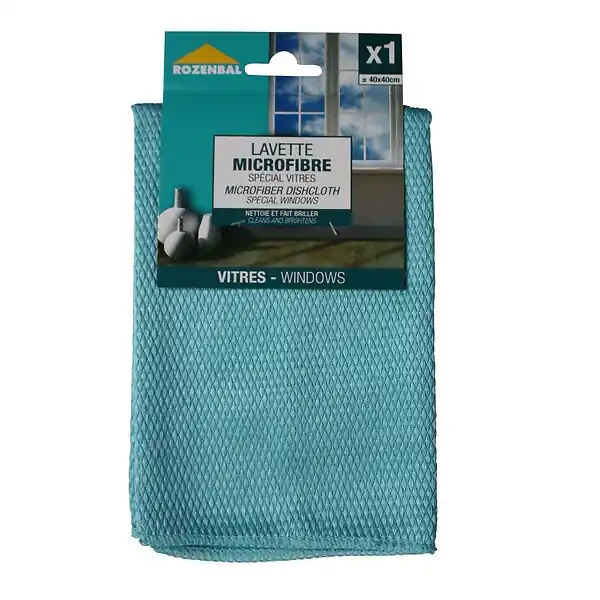 Chiffonnette microfibre vitres 40 x 40 cm ROZENBAL Bon Plan