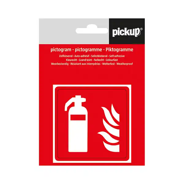 Retour Gratuit Picto 7.5x7.5cm Extincteur PICKUP