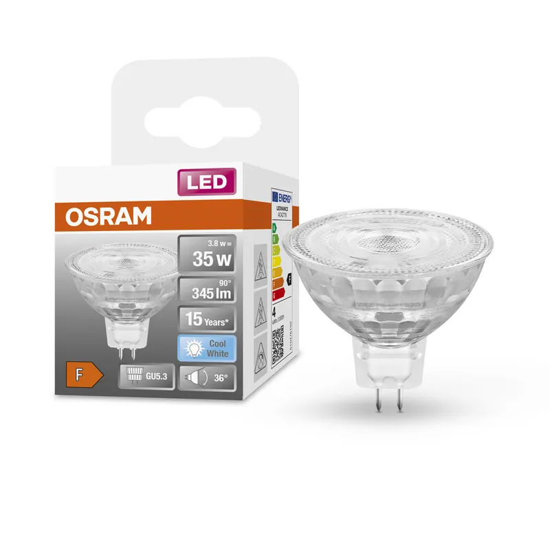 Nouveauté Ampoule LED Spot GU5.3 3,8W=345 lumens blanc neutre OSRAM
