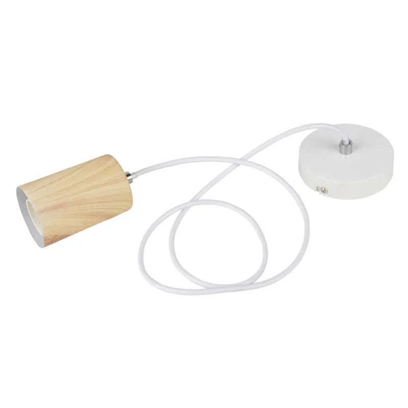 Super Prix Suspension bois blanc E27 60W FAGO - COREP