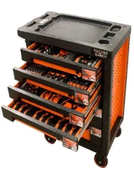 Servante équipée de 144 outils FISCHER DAREX Quantité Limitée
