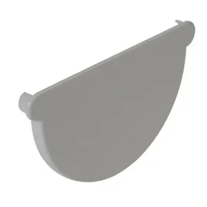 Fond de naissance gouttière PVC demi-ronde gris Diam.25 cm NICOLL Certifié