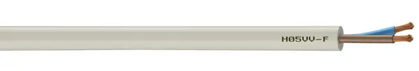 Offre Limitée Câble électrique PVC H05VV-F Blanc 2x1mm² NEXANS