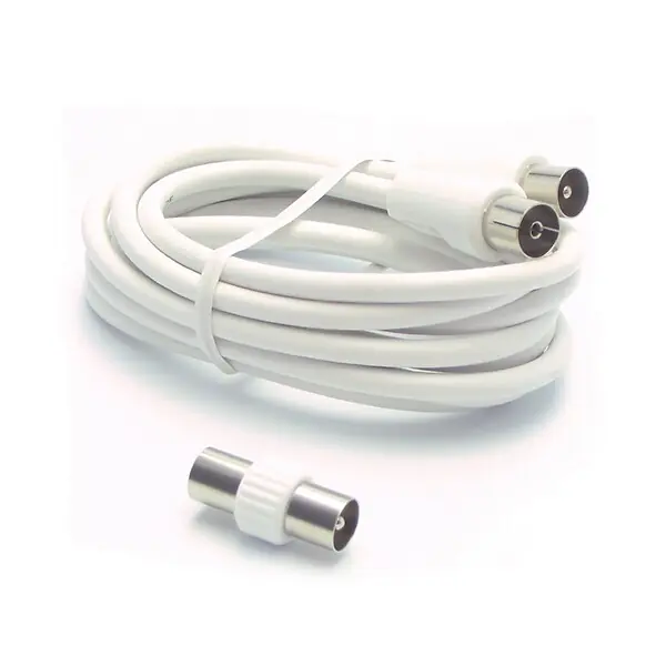 Promotion Saisonnière Câble TV coaxial 9.52mm mâle-femelle 3m + adaptateur ASTRELL