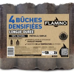 Bûche à longue durée par 4 FLAMINO Achetez Aujourd'hui