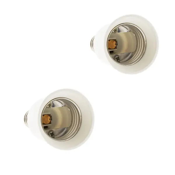 Lot de 2 adaptateurs douille E14/E27 - Zenitech Nouveauté