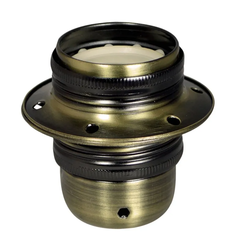 Haute Qualité Douille électrique E27 métal bronze antique - TIBELEC