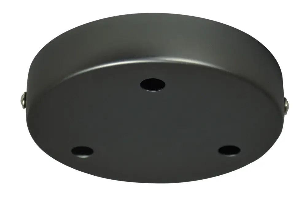 Prix Promo Rosace de luminaire métal diamètre 120 mm titane 3 sortie TIBELEC