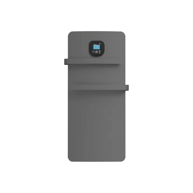 Sèche serviette rayonnant Anuri 500 W + 700 W soufflant gris NOIROT Offre Spéciale